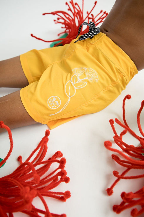 kid-s-townshorts-in-embroidered-ohia-flower-of-one-sea - Sophia's Style Kids-1